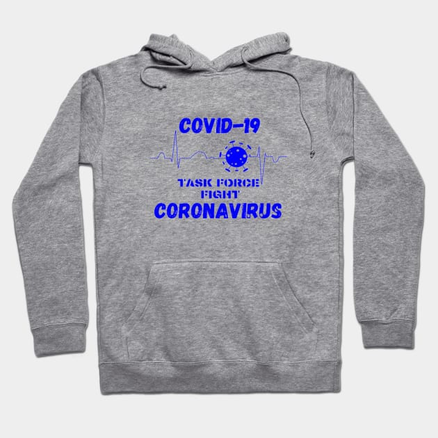 Lets Fight Coronavirus Hoodie by Artistic Design